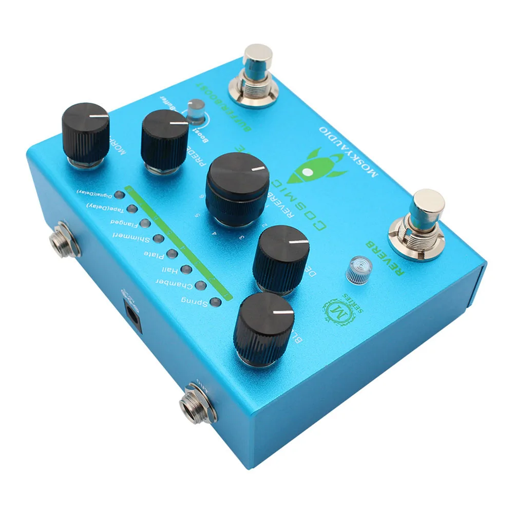Mosky Cosmic Blue Digital Reverb 8Mode Reverb Selection Knob Guitar Effect Pedal Guitar Strings Ukulele Accessories Repairing
Mosky Cosmic Blue Digital Reverb 8Mode Reverb Selection Knob Guitar Effect Pedal Guitar Strings Ukulele Accessories Repairing