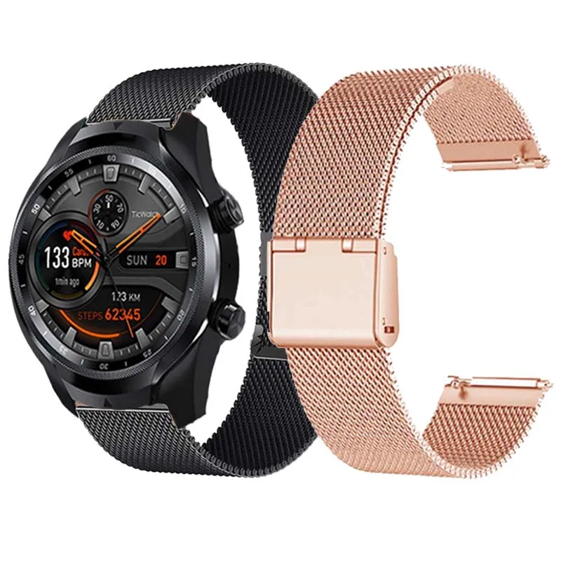 

Bracelet For Ticwatch Pro 3 GPS Strap Milanese Watchband Ticwatch GTX E2 S2 C2 E3 2 E GTH Wristband