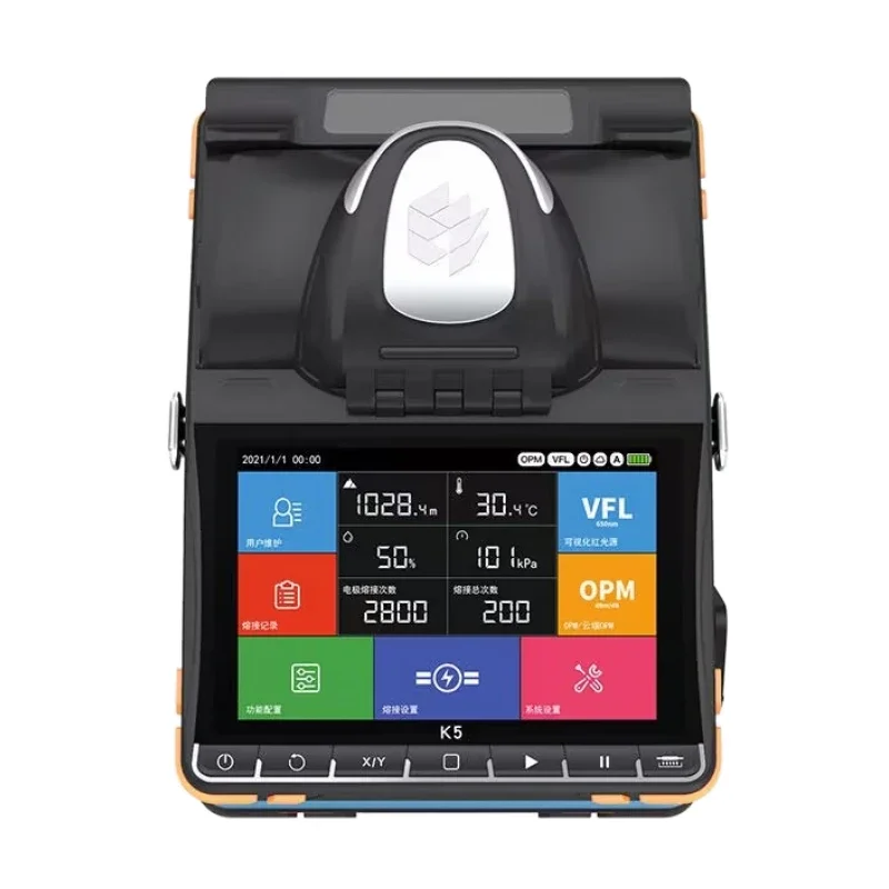 Support OEM FTTH Optical fiber electric welding machine 5.5 Touch screen operation OPM VFL all-in-one Fiber Optic Fusion Splicer
Support OEM FTTH Optical fiber electric welding machine 5.5 Touch screen operation OPM VFL all-in-one Fiber Optic Fusion Splicer