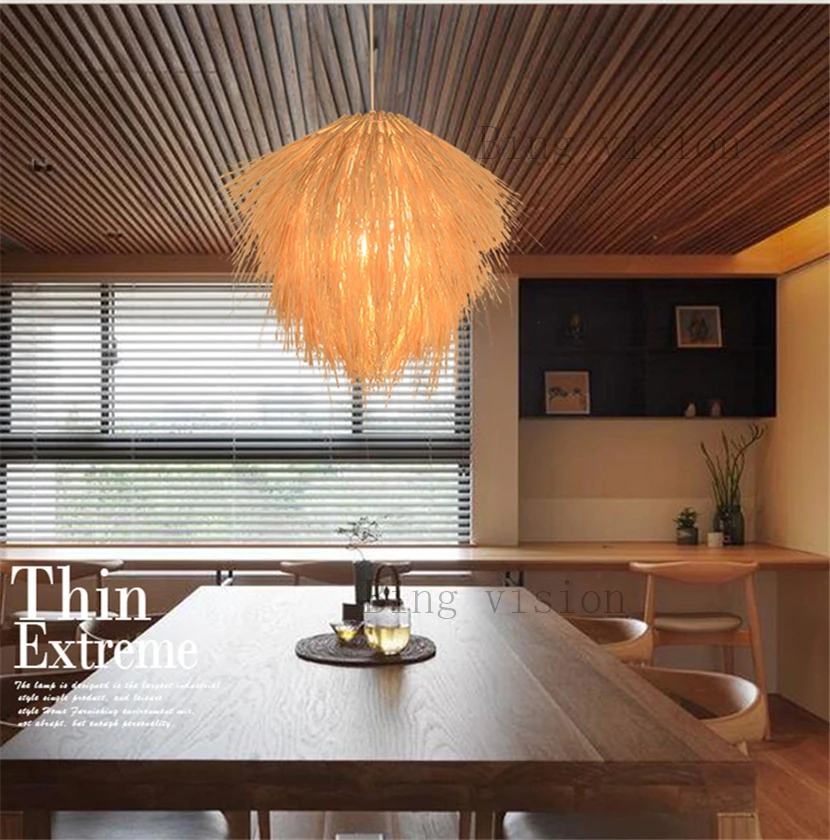 Japanese style Pine cone type hanging lamps pendant lights rattan lamp light fixture suspension luminaire modern home decoration
Japanese style Pine cone type hanging lamps pendant lights rattan lamp light fixture suspension luminaire modern home decoration