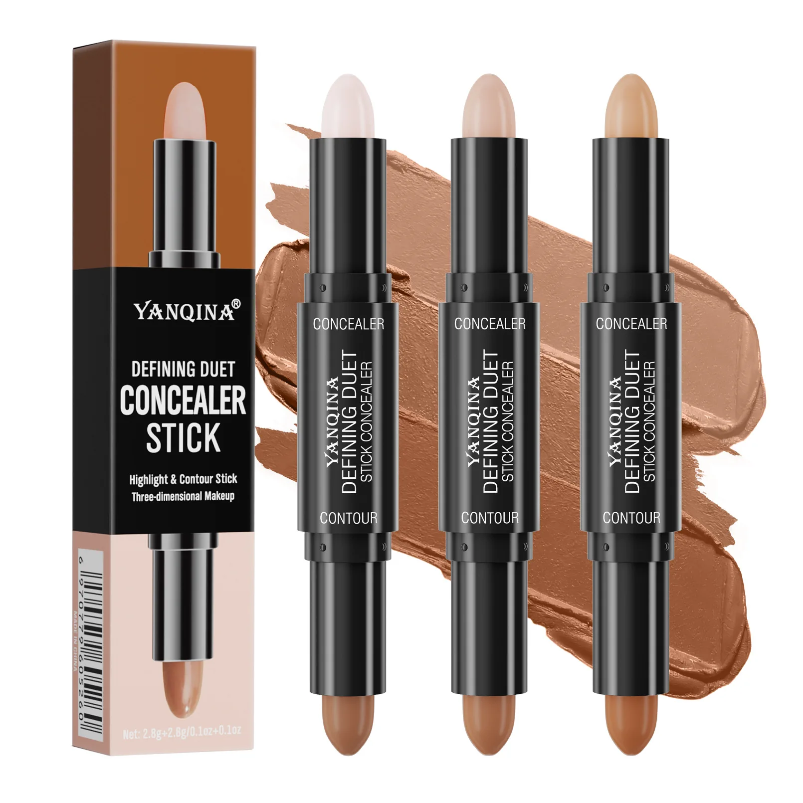 

New Face Foundation Concealer Pen Dark Circles Corrector Highlighter Contour Concealers Stick Beauty Face Women Cosmetic Makeup