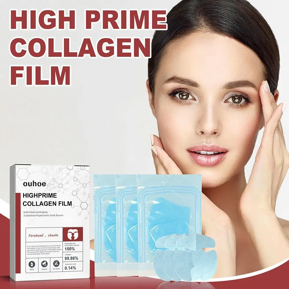 

Collagen Soluble Film Highprime Hydrolyzed Anti Aging Moisturizing Mask Remove Dark Circles Firming Lifting Gel Korea Skin Care