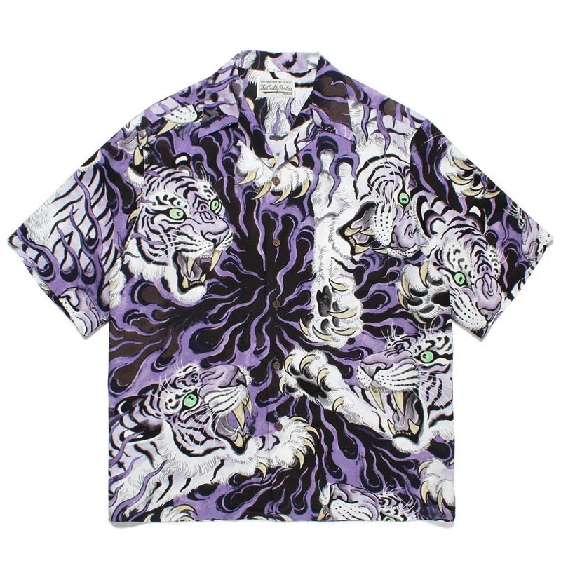 WACKO MARIA Hawaiian Shirts Men Women 1:1 High Quality Oversized Print Tiger Shirts
WACKO MARIA Hawaiian Shirts Men Women 1:1 High Quality Oversized Print Tiger Shirts