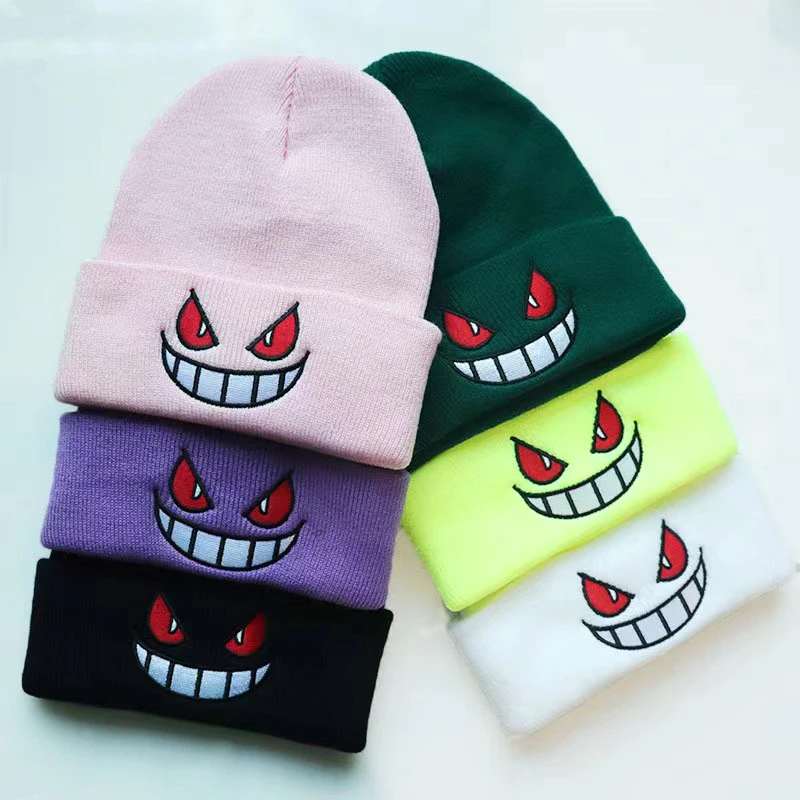 Pokemon Gengar Cartoon Hat Winter Warm Pullover Cap Multiple Colors Wool Embroidery Warm Knitted Windbreak Versatile Beanies
Pokemon Gengar Cartoon Hat Winter Warm Pullover Cap Multiple Colors Wool Embroidery Warm Knitted Windbreak Versatile Beanies