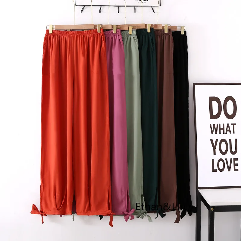 Summer Newest Cotton Thin Women's Plus Size Long Trouser Bow Design Bloomers Mosquito Proof Multi Colors Trousers Dance Pants
Summer Newest Cotton Thin Women's Plus Size Long Trouser Bow Design Bloomers Mosquito Proof Multi Colors Trousers Dance Pants