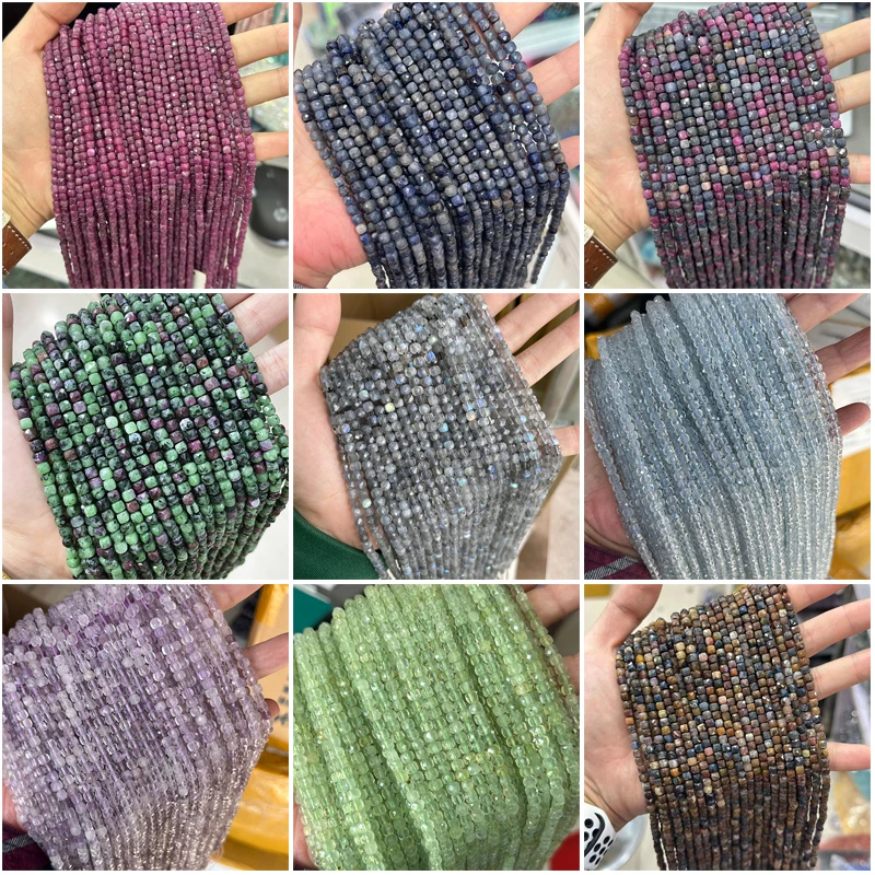 4 * 4mm square sugar faceted natural stone loose beads, three-dimensional small square DIY jewelry accessories, handmade loose b
4 * 4mm square sugar faceted natural stone loose beads, three-dimensional small square DIY jewelry accessories, handmade loose b