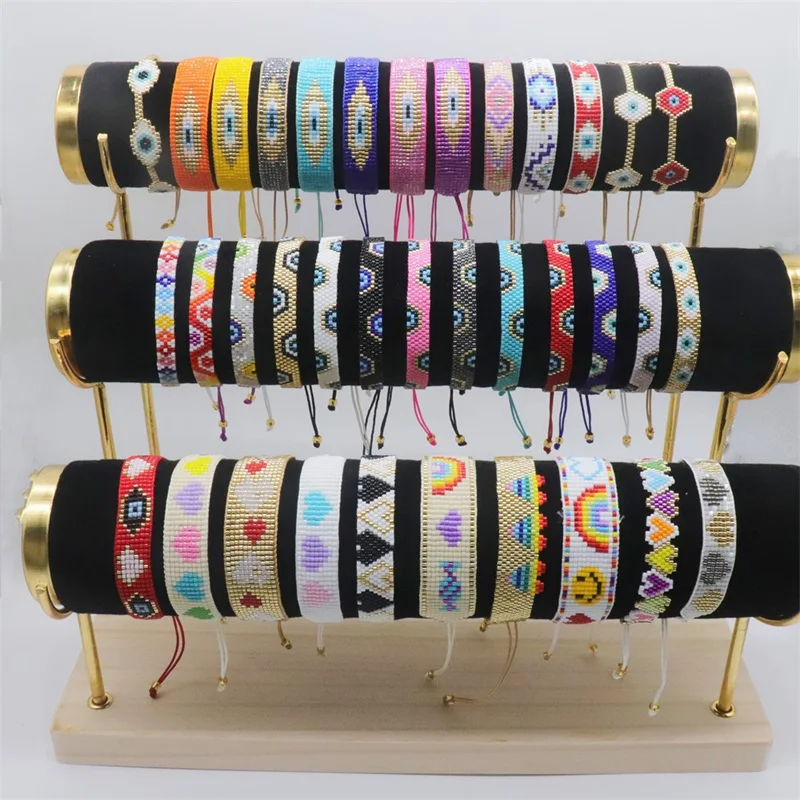 

ZHONGVI Ins Hot Sale Boho Bracelet Jewelry Handmade Woven Pulseras Mujer Moda Miyuki Seed Beads Bohemian Bracelets for Women