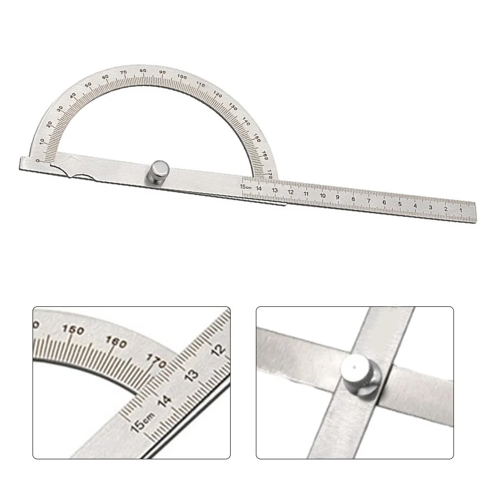 180 Degree Protractor Metal Angle Finder Goniometer Stainless Steel Woodworking Test Equipment Parts Accessories Hand Tool Parts
180 Degree Protractor Metal Angle Finder Goniometer Stainless Steel Woodworking Test Equipment Parts Accessories Hand Tool Parts
