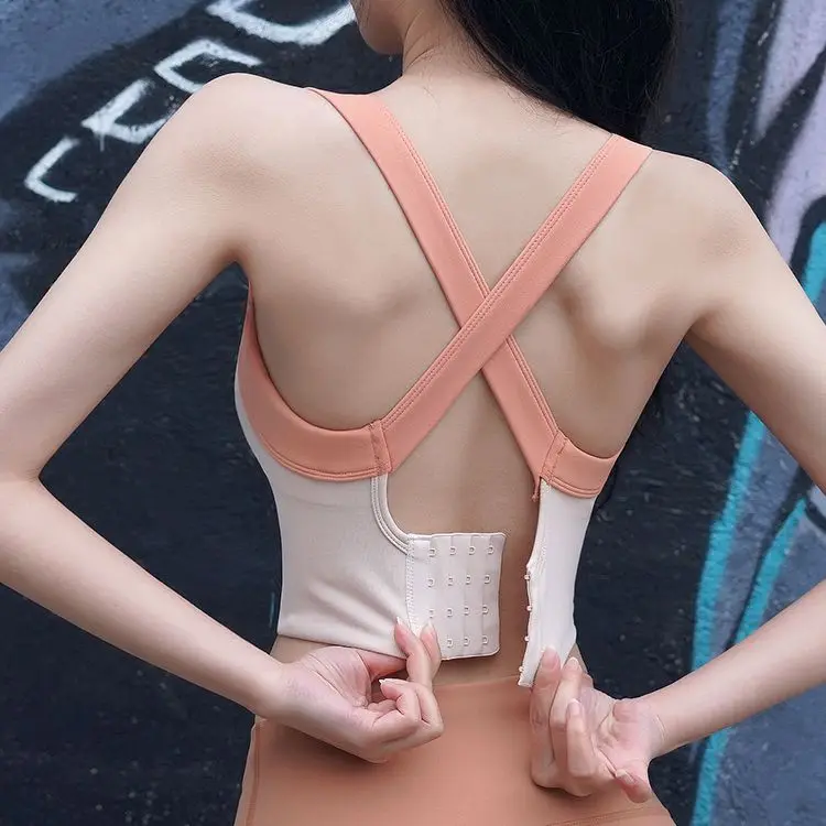 Sports bra for women with fixed high elasticity and quick drying, shock-absorbing fitness bra for external wear, running vest
Sports bra for women with fixed high elasticity and quick drying, shock-absorbing fitness bra for external wear, running vest