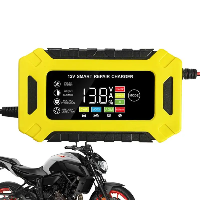 

12V 6A Full Automatic Car Battery Charger Digital LCD Display Car Battery Chargers Car Battery Repair And Desulfator For Truck