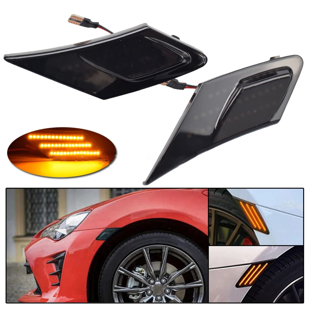 2pcs Smoked Dynamic LED Side Marker Turn Signal Lights For BRZ FRS 2012-2020 SU003-02540 Sequential Lamp
2pcs Smoked Dynamic LED Side Marker Turn Signal Lights For BRZ FRS 2012-2020 SU003-02540 Sequential Lamp