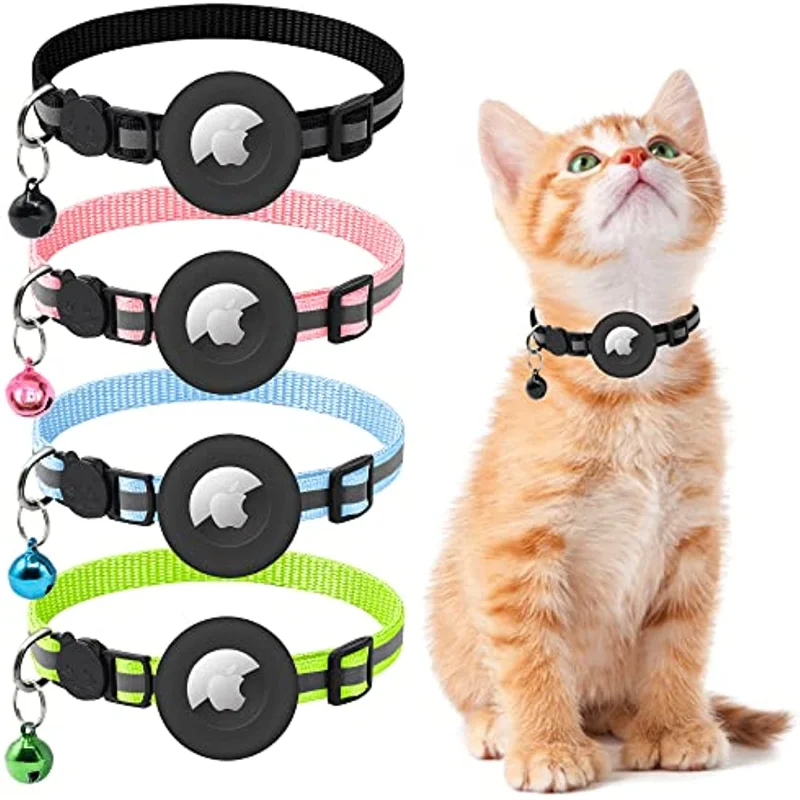 Ошейник для кошек Airtag-ошейник Airtag с силиконовым держателем Airtag и регулируемым двухслойным нейлоновым ошейником для кошек 
Ошейник для кошек Airtag-ошейник Airtag с силиконовым держателем Airtag и регулируемым двухслойным нейлоновым ошейником для кошек