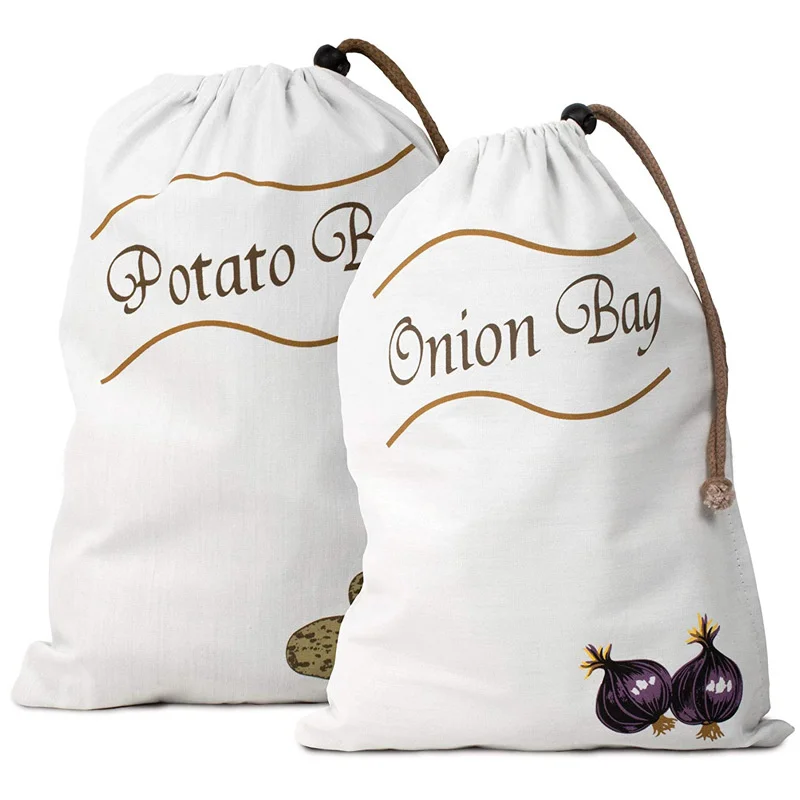 Potato BAG Canvas Pocket Onion Storage Bag Home Kitchen Drawstring Preservation Shopping Bag
Potato BAG Canvas Pocket Onion Storage Bag Home Kitchen Drawstring Preservation Shopping Bag