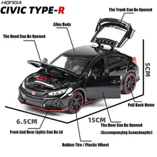 1:32 HONDA CIVIC TYPE-R Diecasts Toy Vehicles Metal Car Model Sound Light Collection Car Toys for Children Birthday Present Gift
1:32 HONDA CIVIC TYPE-R Diecasts Toy Vehicles Metal Car Model Sound Light Collection Car Toys for Children Birthday Present Gift