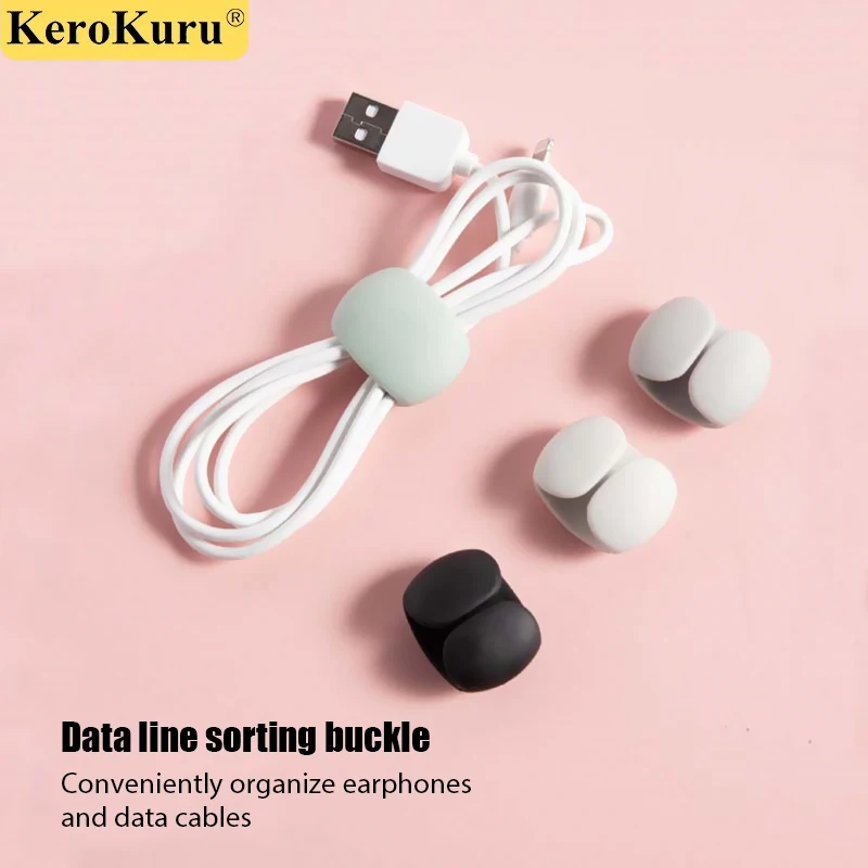 

Cable Organizer Clips Headphone Cable Winder Mouse Wire Earphone Holder USB Charging Data Line Bobbin Winder Wire Cord Protector