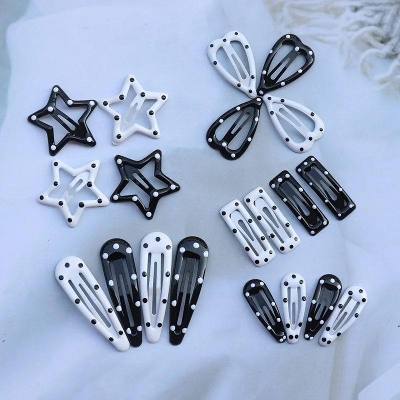 

20Pcs Korean Matte Hair Clips Women Vintage Frosted Geometry Ornamentr Barrette Alloy Hairpins Girl Hair Accessories