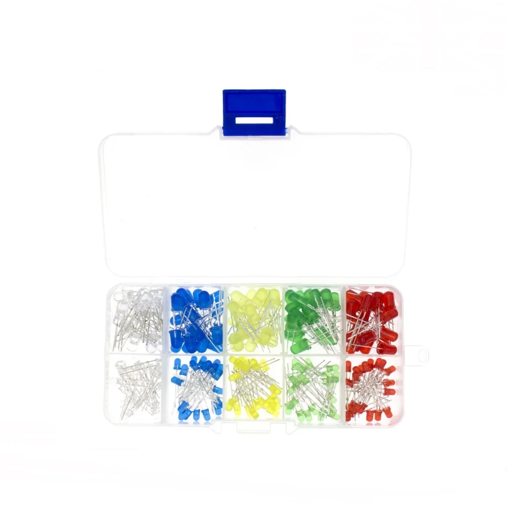 200Pcs LED Assortment Kit 3mm 5mm White Yellow Red Blue Green Basic Arduino Electronic DIY Set
200Pcs LED Assortment Kit 3mm 5mm White Yellow Red Blue Green Basic Arduino Electronic DIY Set