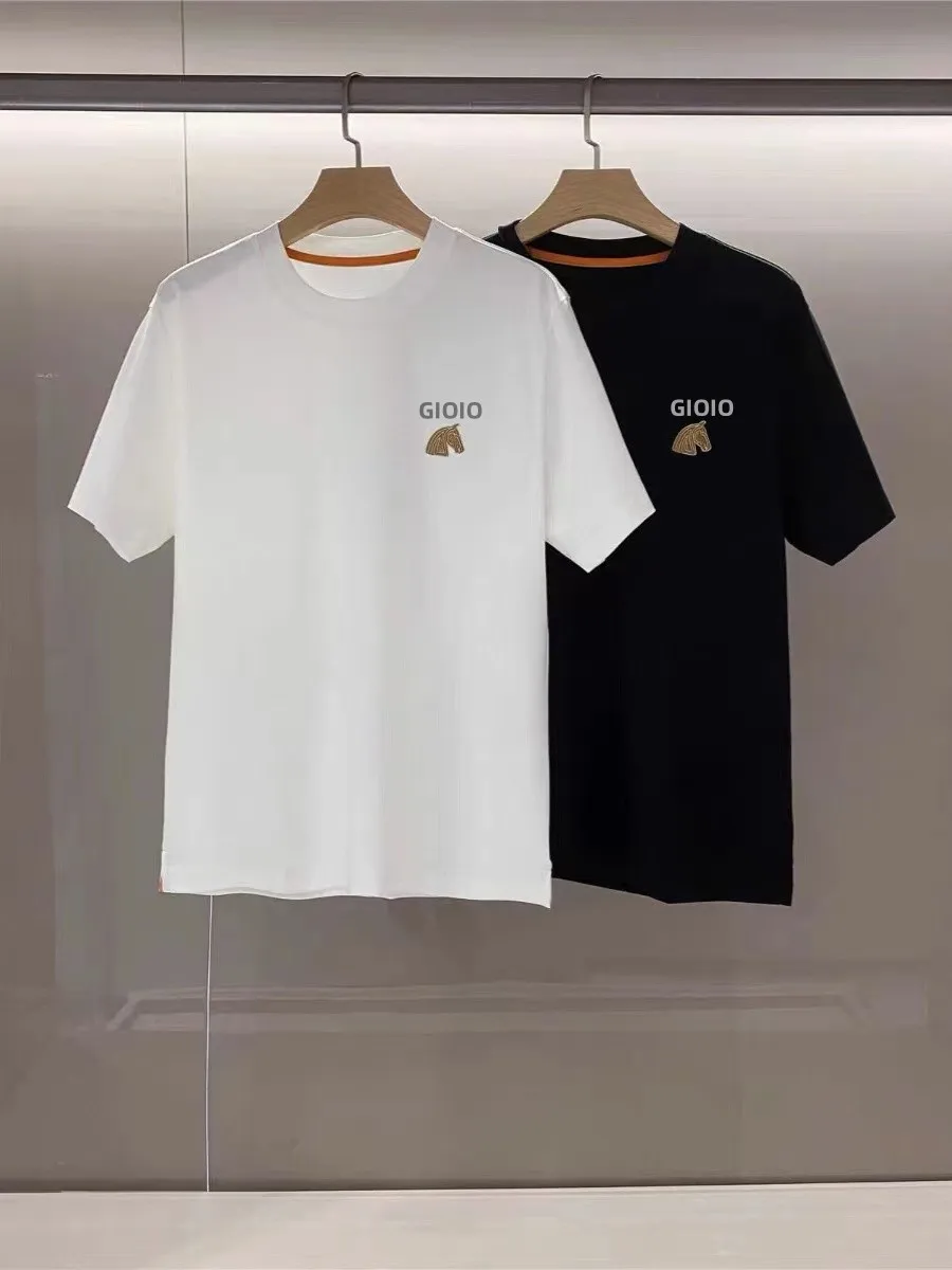 24ss High Street H Horse Embroidered Pure Cotton Round Neck Casual Men's Short sleeved T-shirt GIOIO
24ss High Street H Horse Embroidered Pure Cotton Round Neck Casual Men's Short sleeved T-shirt GIOIO