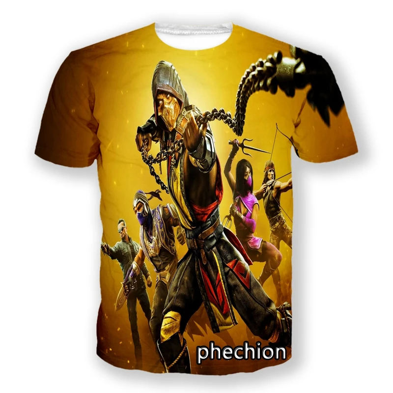 Phechion новые модные мужские/женские повседневные футболки с коротким рукавом с 3D-принтом Mortal Kombat спортивные летние топы в стиле хип-хоп L170
Phechion новые модные мужские/женские повседневные футболки с коротким рукавом с 3D-принтом Mortal Kombat спортивные летние топы в стиле хип-хоп L170