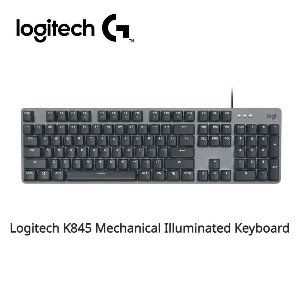 

Logitech K845 Mechanical Gaming Keyboards 104 Keys USB Aluminum Top Backlight Wired Keyboard For PC Computer Gaming Keyboard
