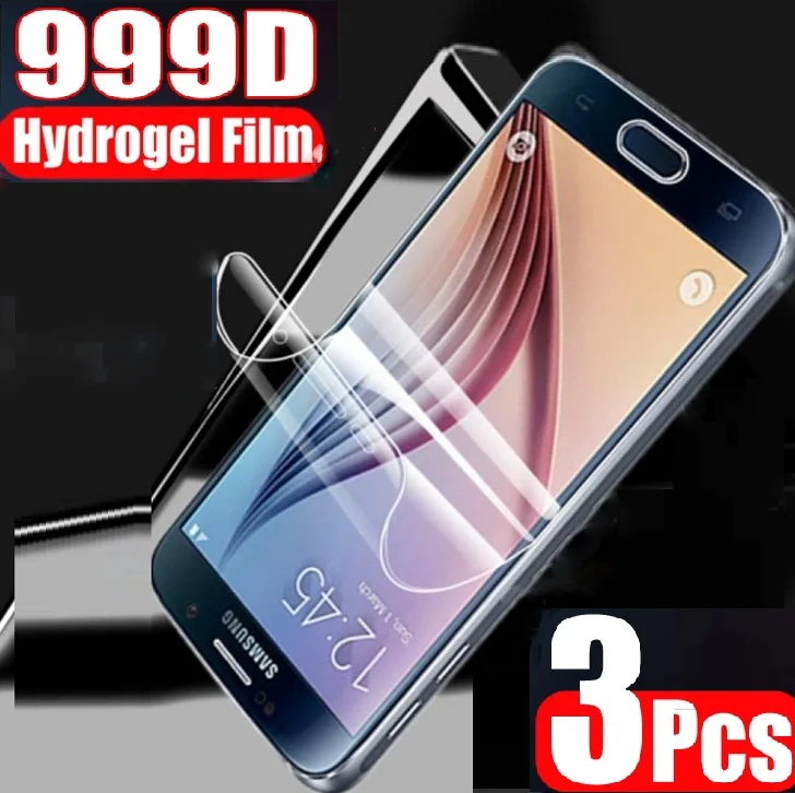 

3PCS 999D Hydrogel Film on the For Samsung Galaxy A5 A7 A9 J2 J3 J7 J8 2018 A6 A8 J4 J6 Plus 2018 Screen Protector Not Glass