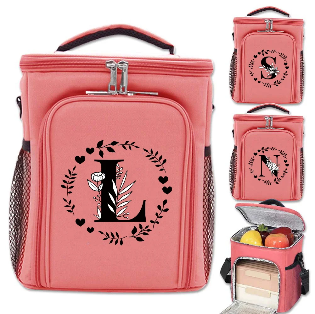 Large Capacity Minimalist Lunch Insulation Bag Garland Letter Print Pattern Waterproof and Insulated Portable Zipper Lunch Bag
Large Capacity Minimalist Lunch Insulation Bag Garland Letter Print Pattern Waterproof and Insulated Portable Zipper Lunch Bag