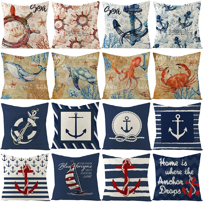 Blue Anchor Marine Pillow Case Decor Home Chair Bed Sofa Soft Cotton Linen Pillow Covers Bedroom Pillowcases for Pillows 45x45
Blue Anchor Marine Pillow Case Decor Home Chair Bed Sofa Soft Cotton Linen Pillow Covers Bedroom Pillowcases for Pillows 45x45