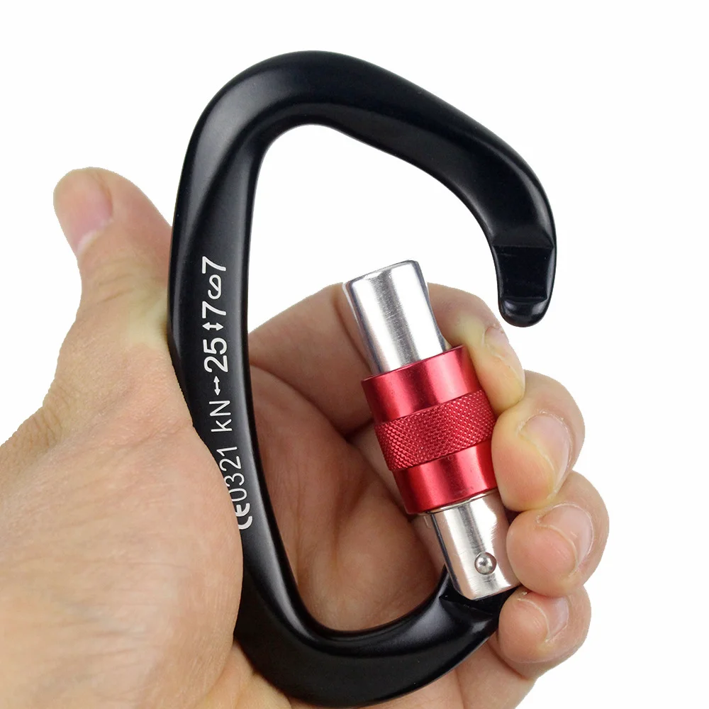 1/2PC 25KN ProfessionalClimbing Carabiner D Shape Aviation Aluminum Safety Lock Outdoor Climbing Ascend Mountaineering Equipment
1/2PC 25KN ProfessionalClimbing Carabiner D Shape Aviation Aluminum Safety Lock Outdoor Climbing Ascend Mountaineering Equipment