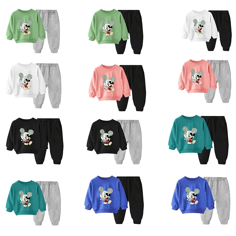 Disney Mickey Minnie Boys Girls Spring Autumn Jackets Set Korean Version Kid Round Neck Long Sleeved Sweater Pants Two-piece
Disney Mickey Minnie Boys Girls Spring Autumn Jackets Set Korean Version Kid Round Neck Long Sleeved Sweater Pants Two-piece
