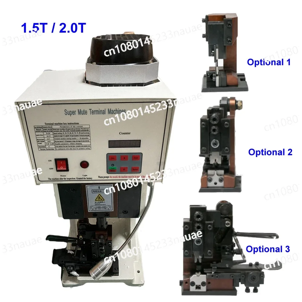 Electric Terminal Crimper 1.5T 2.0T Low Noise Terminal Crimping Machine Vertical Horizontal Single Grain Mold Optional 220V110V
Electric Terminal Crimper 1.5T 2.0T Low Noise Terminal Crimping Machine Vertical Horizontal Single Grain Mold Optional 220V110V