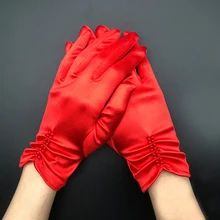 Girl Lady Satin Pearl Short Mittens Full Finger Gloves Smooth Evening Party Prom Stretch Gloves Red White Etiquette Glove
Girl Lady Satin Pearl Short Mittens Full Finger Gloves Smooth Evening Party Prom Stretch Gloves Red White Etiquette Glove
