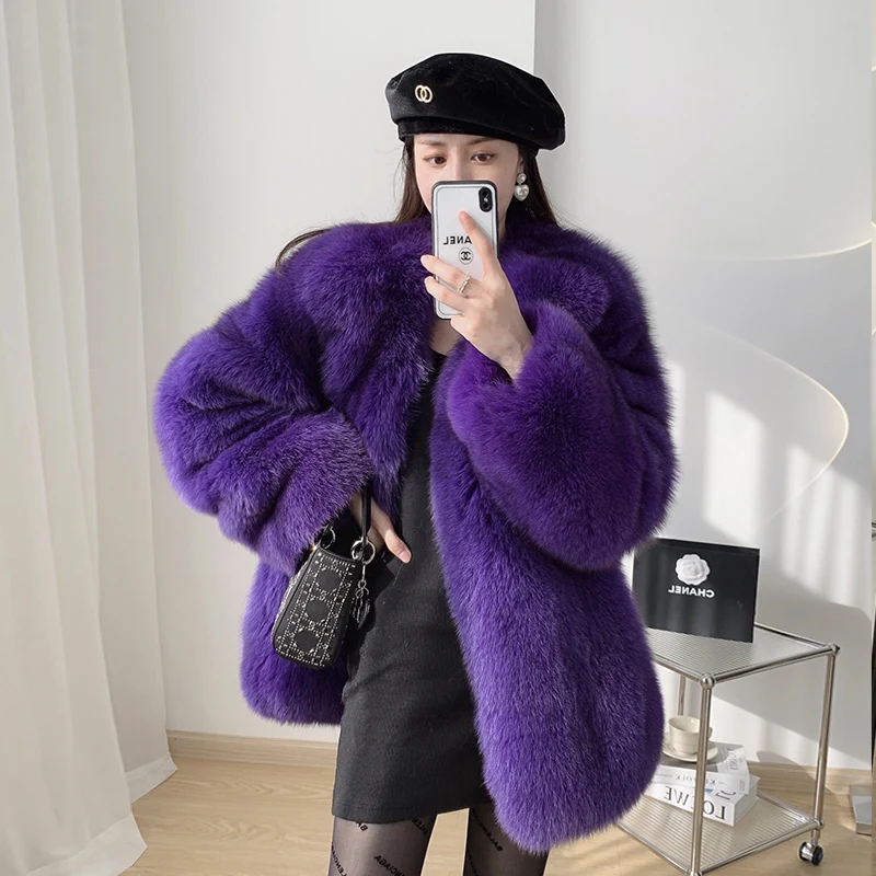 2023 New Real fur,New Wholepelt vintage Natural Real Fur Jacket Outerwear Full Sleeve Long genuine fox fur coats XS03
2023 New Real fur,New Wholepelt vintage Natural Real Fur Jacket Outerwear Full Sleeve Long genuine fox fur coats XS03