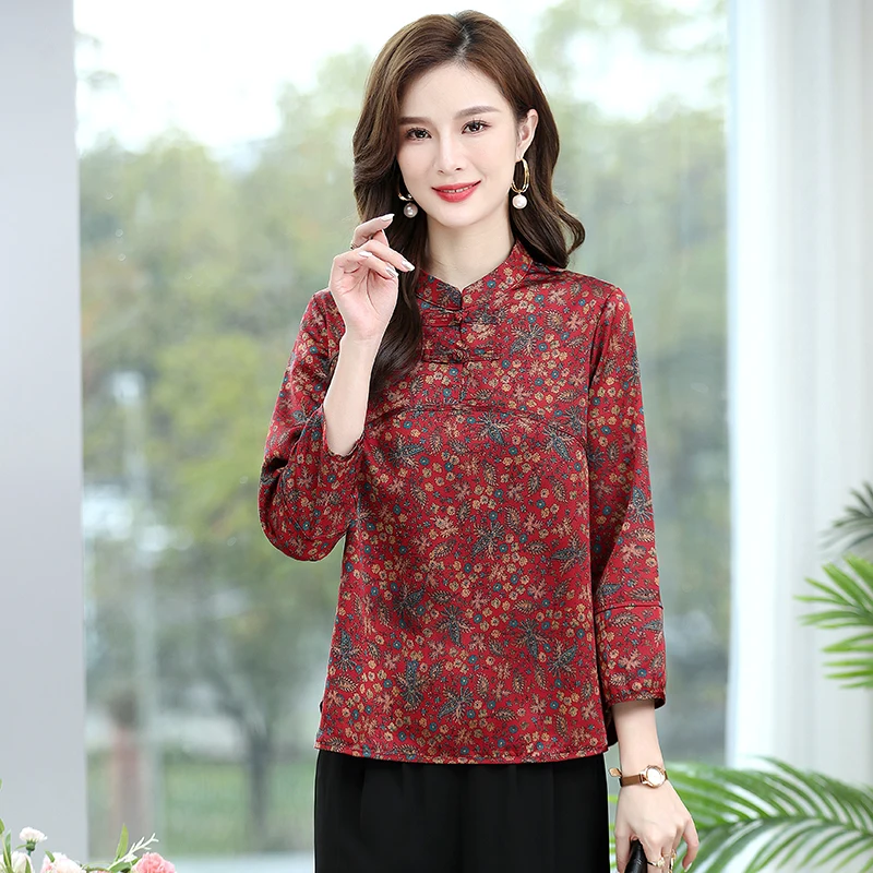 Chinese style Spring Autumn Womens Tops Fashion 2022 Summer Shirt Women Long Sleeve Blouse Korean Woman Clothes
Chinese style Spring Autumn Womens Tops Fashion 2022 Summer Shirt Women Long Sleeve Blouse Korean Woman Clothes