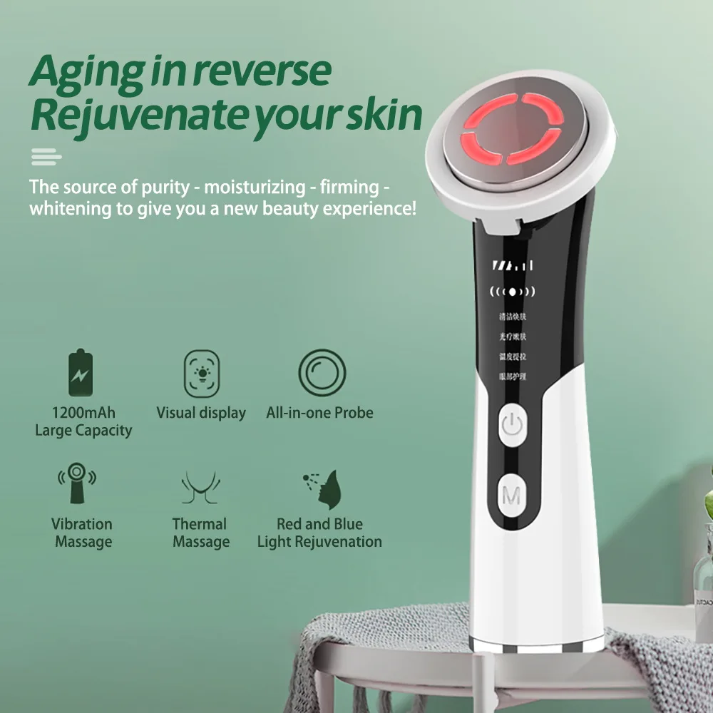 Home Photon Tender Skin Import Instrument Hot Compress Facial Massage Beauty Instrument Red Blue Pore Export Instrument
Home Photon Tender Skin Import Instrument Hot Compress Facial Massage Beauty Instrument Red Blue Pore Export Instrument