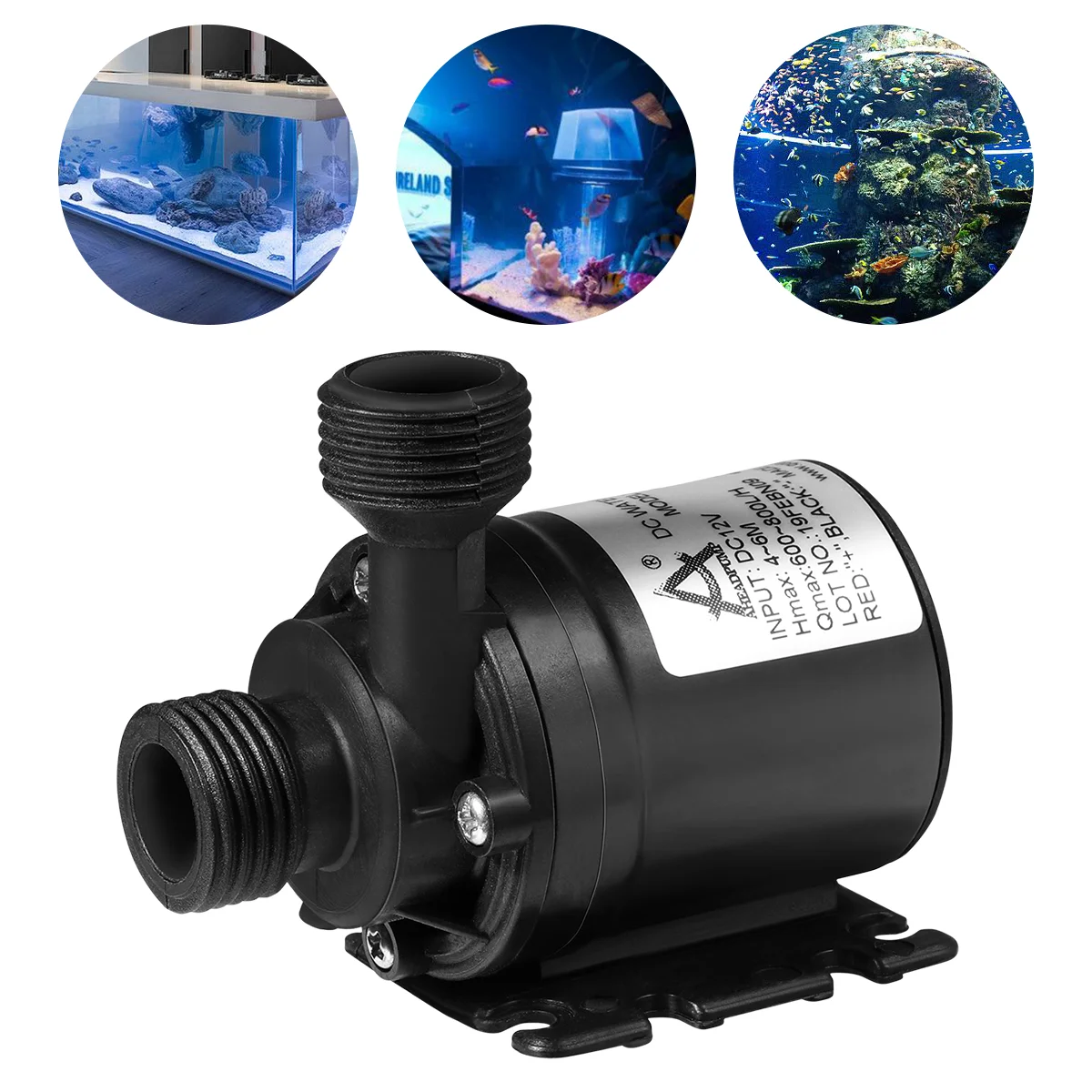 UEETEK 1PC DC 12V Brushless Submersible Water Pump 800L/H 5M for Fountain Pool Solar Circulation System Water Circulation System
UEETEK 1PC DC 12V Brushless Submersible Water Pump 800L/H 5M for Fountain Pool Solar Circulation System Water Circulation System