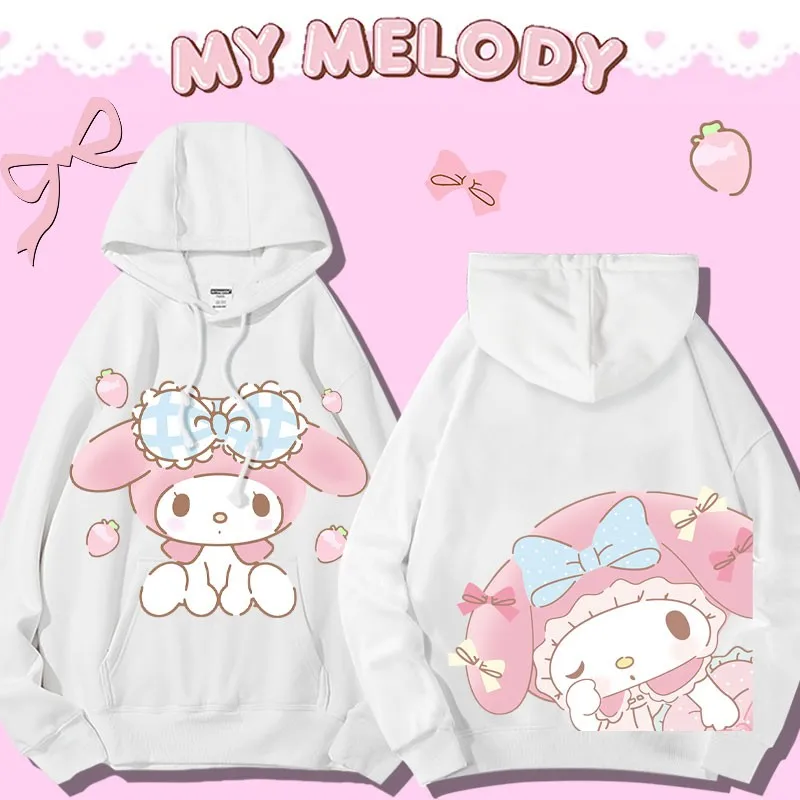 Melody Long-sleeved Sweatshirt Women's Hooded Autumn Thin Sanrio Peripherals Girls' Jacket
Melody Long-sleeved Sweatshirt Women's Hooded Autumn Thin Sanrio Peripherals Girls' Jacket