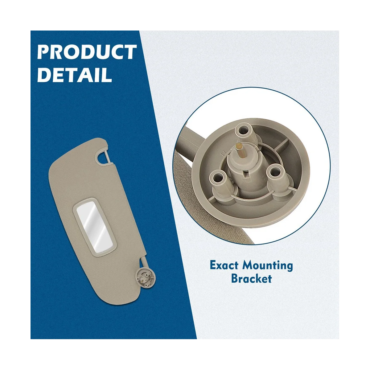 Автомобильный солнцезащитный козырек пассажира с лампой без платы управления для Ram 1500 Ram 3500 5.7L 5.9L 2002-2005 1CT18TL2AA