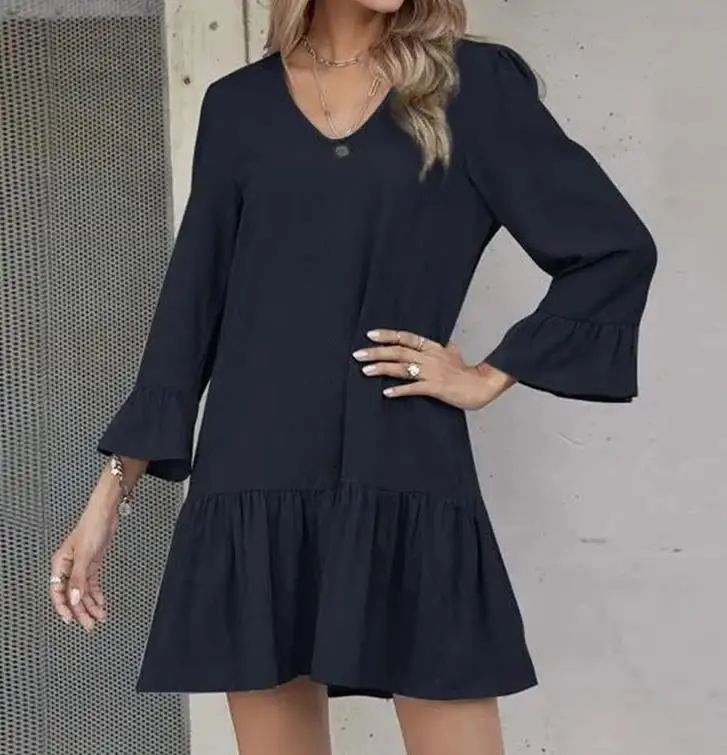 Spot 2023 New Women's Casual Fashion Spring/summer Loose Neck Pleated Flare Flare Middle Sleeve Cotton Linen Dress
Spot 2023 New Women's Casual Fashion Spring/summer Loose Neck Pleated Flare Flare Middle Sleeve Cotton Linen Dress