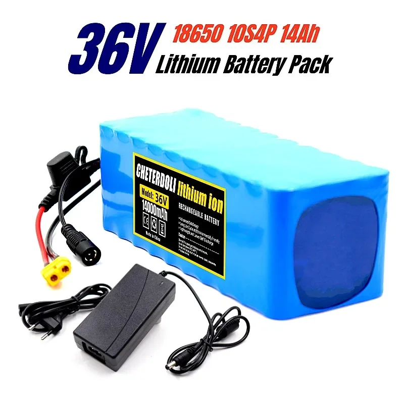 36V Battery 10S4P 14000mAh Battery Pack 1000W High Power Battery 42V 14Ah Ebike Electric Bike Wiht BMS/30A Fuse + 42V 2A Charger 
36V Battery 10S4P 14000mAh Battery Pack 1000W High Power Battery 42V 14Ah Ebike Electric Bike Wiht BMS/30A Fuse + 42V 2A Charger