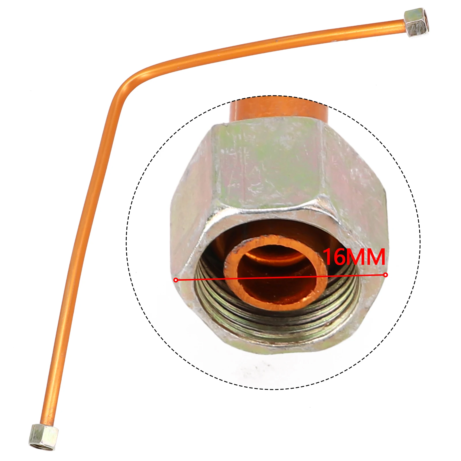 

Air Pump Parts Exhaust Tube Air Compressor Tube Workshop Equipment Copper Tone Replacement Aluminum Pipe Durable