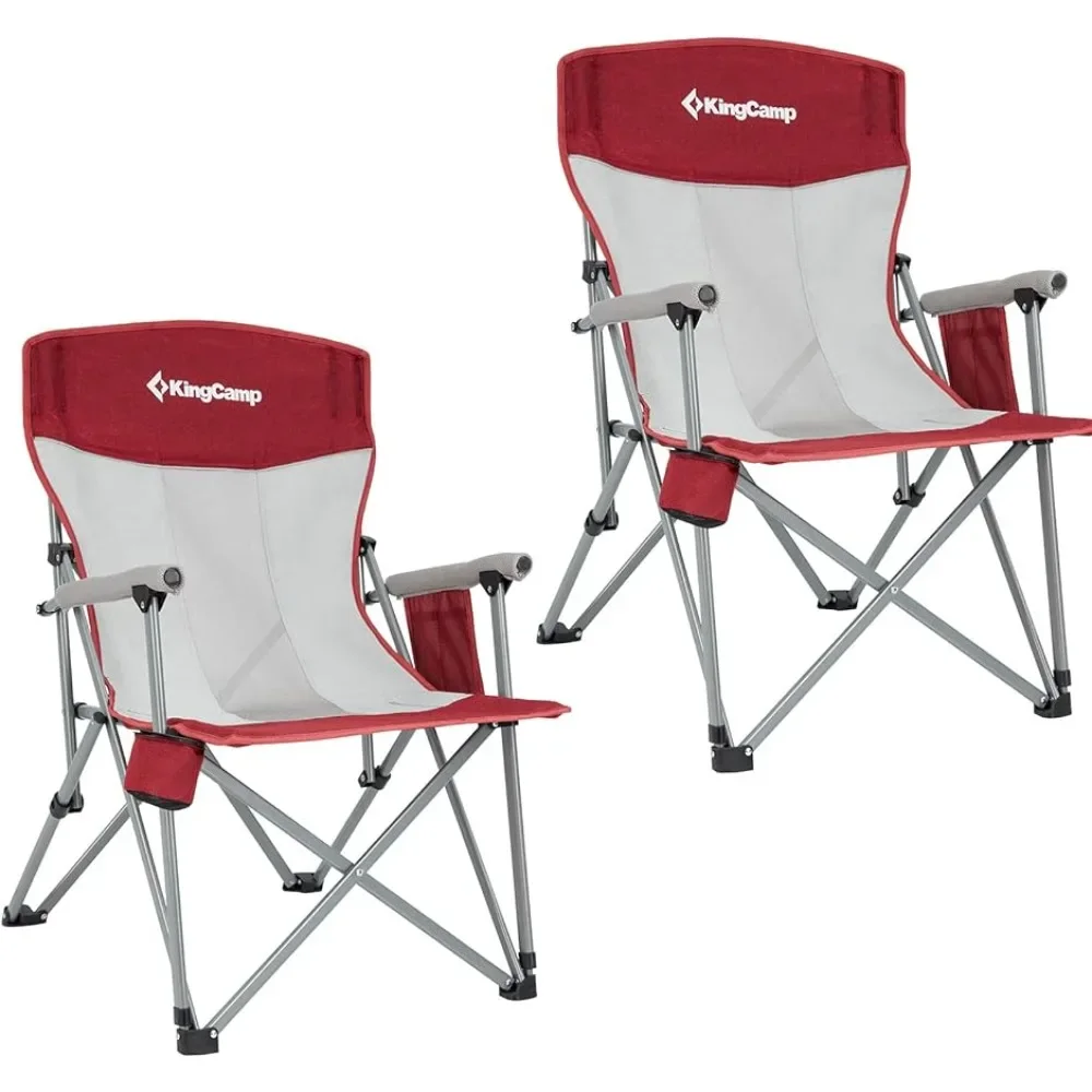 2 Pack Camping Chair with Arm Rest and Cup Holder Portable Support Duty Folding Chair for Lawn Outdoor Sports Travel (Red&Gray)
2 Pack Camping Chair with Arm Rest and Cup Holder Portable Support Duty Folding Chair for Lawn Outdoor Sports Travel (Red&Gray)