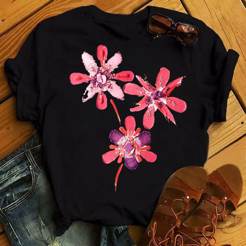 Women T Shirt Make Up Beauty Print Trend Female Short Sleeve Black Tops Clothes Cute Ladies Tees Shirt Flower Graphic T-Shirts
Women T Shirt Make Up Beauty Print Trend Female Short Sleeve Black Tops Clothes Cute Ladies Tees Shirt Flower Graphic T-Shirts