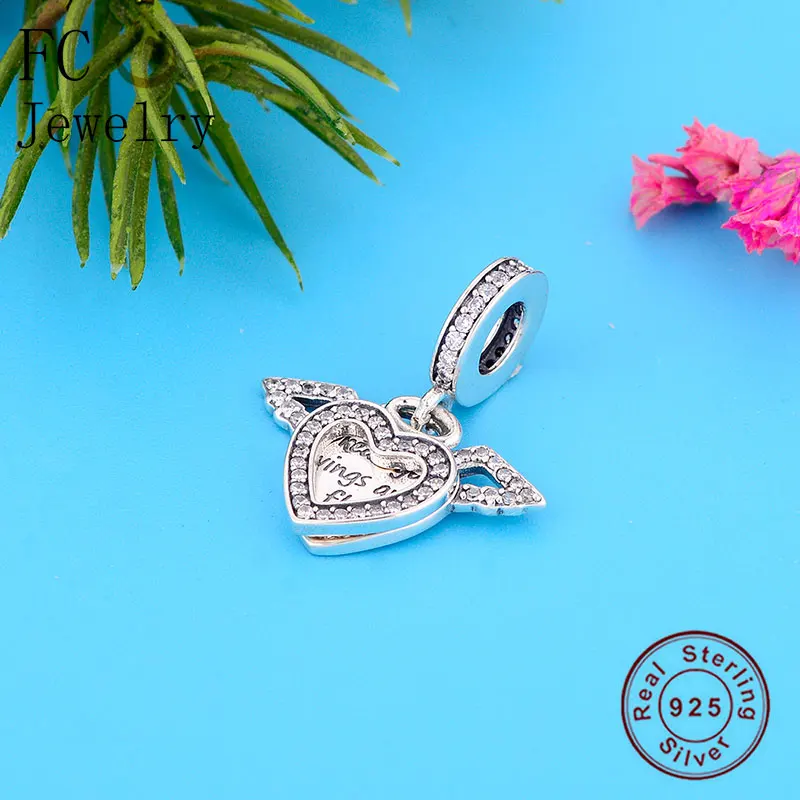 FC Jewelry Fits Orinigal Pan Charms Bracelet 925 Silver Spread Angel Wings Fly Clear Crystal Pendant Bead Women Berloque 2022
FC Jewelry Fits Orinigal Pan Charms Bracelet 925 Silver Spread Angel Wings Fly Clear Crystal Pendant Bead Women Berloque 2022
