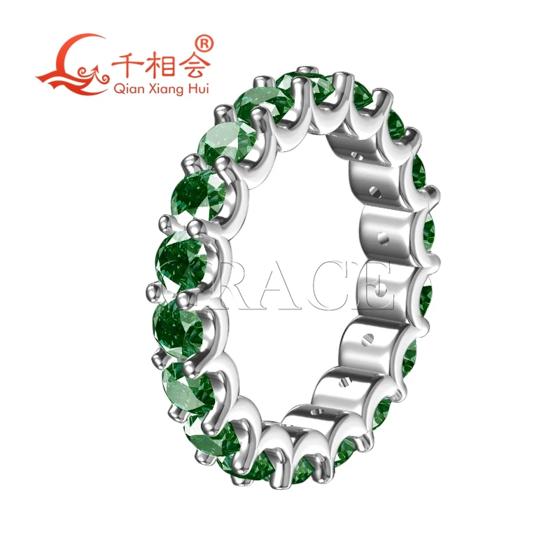 4mm round shape full of band green color lab Emerald 925 silver Eternity Band jewelry Engagement Party Gifts
4mm round shape full of band green color lab Emerald 925 silver Eternity Band jewelry Engagement Party Gifts