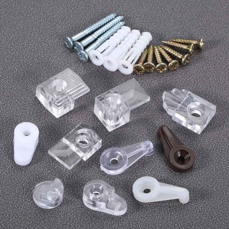 10pcs Plastic Glass Retainer Transparent Mirror Cabinet Fix Clips display dresser bathroom mirror wine cabinet Glass Hardware
10pcs Plastic Glass Retainer Transparent Mirror Cabinet Fix Clips display dresser bathroom mirror wine cabinet Glass Hardware