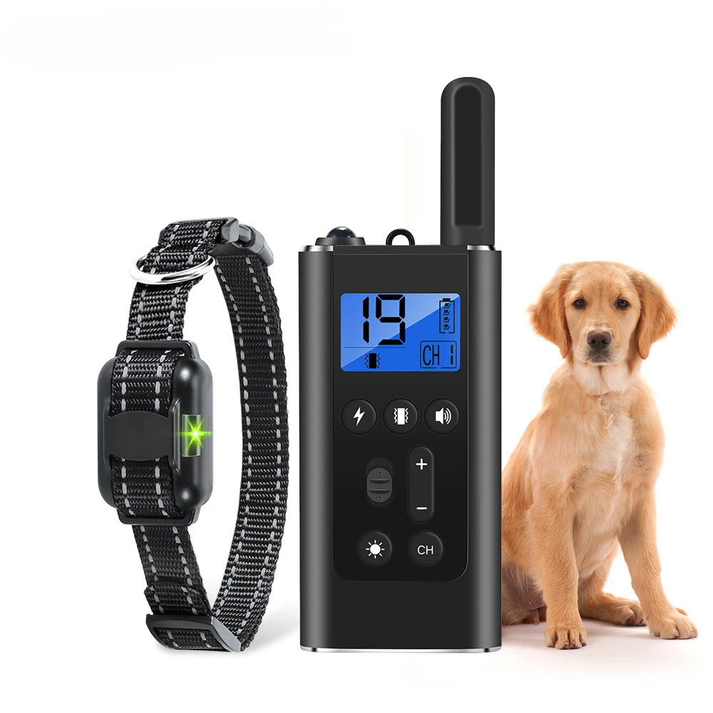 800m Rechargeable Waterproof LED Pet Supplies Products Remote Control Smart Dog Training Device Collar
800m Rechargeable Waterproof LED Pet Supplies Products Remote Control Smart Dog Training Device Collar