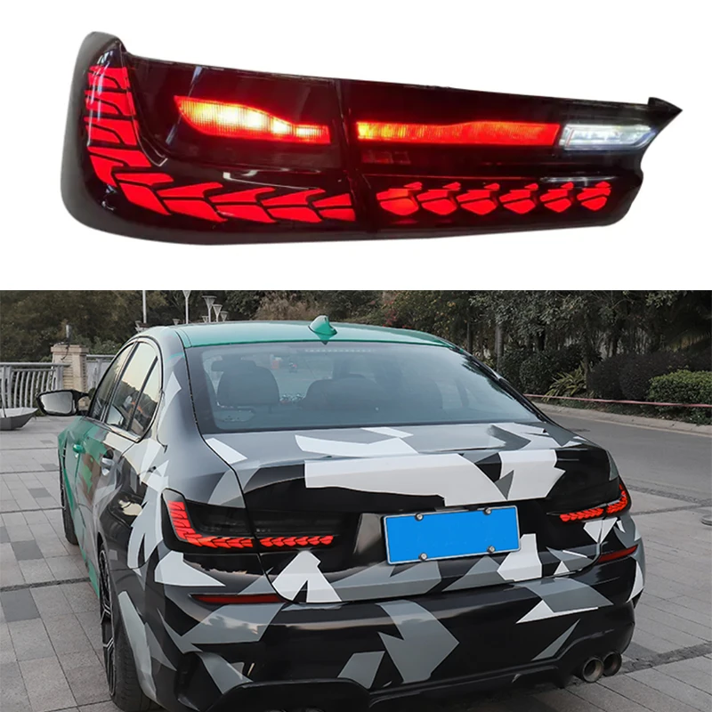 

Car taillight for BMW 3 Series G20 taillight assembly 2020 three series LED Dragon scale driving streamer steering light