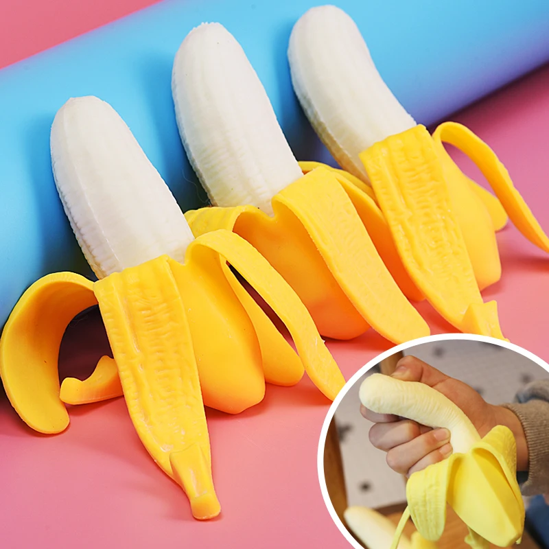 

Забавные пилинг банан пинч музыкальные игрушки ТПР сжимание медленно восстанавливает форму детская декомпрессия и сброс имитация фруктов игрушка Подарки