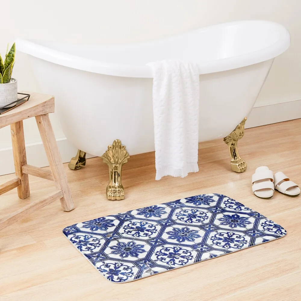 Blue and White Portuguese TileBath Mat Floor Mats For Bathroom Shower Mats Toilet Floor Mat
Blue and White Portuguese TileBath Mat Floor Mats For Bathroom Shower Mats Toilet Floor Mat