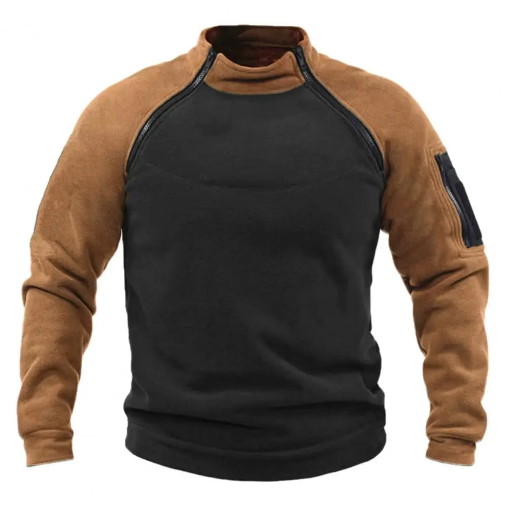 Contrast Color Men Sweatshirt Stand Collar Men Sweatshirt Windproof Men's Outdoor Sports Sweatshirt Warm Thick Stylish for Fall
Contrast Color Men Sweatshirt Stand Collar Men Sweatshirt Windproof Men's Outdoor Sports Sweatshirt Warm Thick Stylish for Fall